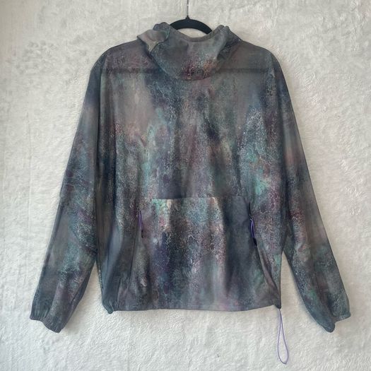 Lululemon Lab  Unisex Lightweight Hoodie & Shorts Co-ord Set Abstract Dye Print Sz M