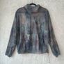 Lululemon Lab  Unisex Lightweight Hoodie & Shorts Co-ord Set Abstract Dye Print Sz M Image 2