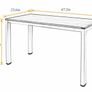 Computer Desks Home Office Desk Table 120cm x 60cm Workstation Writing Desk Wooden Study Desk Image 3
