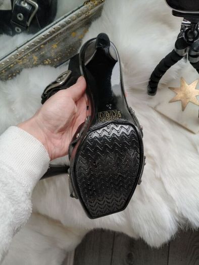 Authentic Paris Texas Mules block 100mm high heel