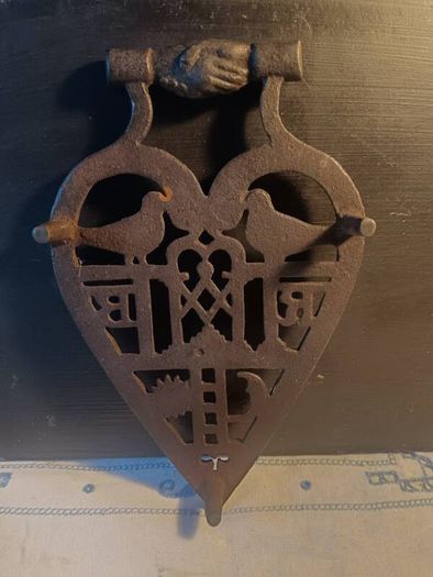 Ultra Rare 19th Century Masonic Trivet(1 of 7 Worldwide)