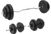 Barbell and Dumbbell with Plates 60 kg
