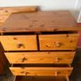 Solid Pine Bedroom Chest of Drawers and Matching Locker Image 7