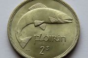 1966 Ireland Florin BUNC coin 60 years old