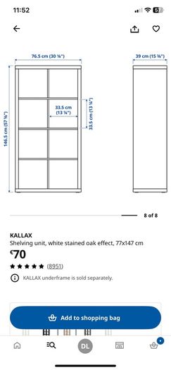 ikea Kallax Storage unit