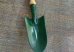 Vintage garden trowel with wooden handle
