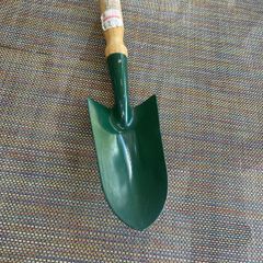 Vintage garden trowel with wooden handle