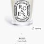 New Diptyque Roses Scented Candle Image 3