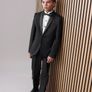 Boys Black Tuxedo Suit with Shirt and Bowtie Age 3-4 years Image 3