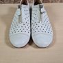 womens Gabor Hovercraft perforated soft white leather slip on shoes Size 5.5 flats pumps Image 5