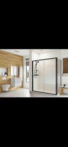 Roman haven6 black sliding door and side panel all size see below for pricing