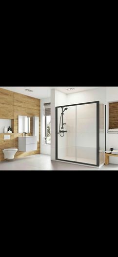 Roman haven6 black sliding door and side panel all size see below for pricing