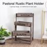 3 Tier Wooden Garden Plant Stand Vintage Herb Flower Succulent Holder Folding Display Shelf for Indoor Outdoor Yard Patio Image 4