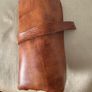 Tan leather wrap case for pens and pencils - brand new Image 2