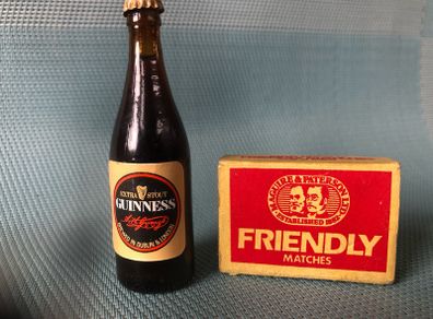 Full  Miniature Guinness Bottle