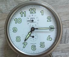 Vintage French Japy Tempesto "Repetition" Mechanical Alarm Clock
