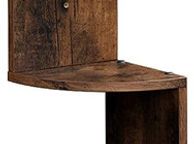 main image for ad _Corner Shelf, 5 Level Hanging Shelf, Rack Zigzag Design, Bookcase, 20 x 20 x 127.5 cm, vintage color