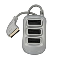 New 3 Way Port SCART Splitter AV Audio Video Euro Digital Adapter #1020
