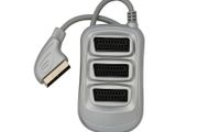 New 3 Way Port SCART Splitter AV Audio Video Euro Digital Adapter #1020