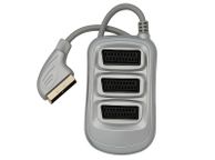 main image for ad New 3 Way Port SCART Splitter AV Audio Video Euro Digital Adapter #1020