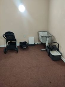 Baby stuff basket, buggy!
