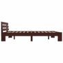 Bed Frame Dark Brown Solid Pine Wood 180x200 cm 6FT Super King Image 5