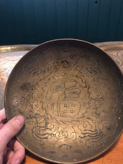 4 x brass trays
