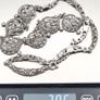 925 Vintage Sterling Silver & Marcasite Gothic Art-Nouveau Style Necklace Image 9