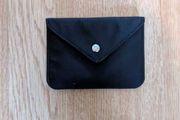Black nylon card holder wallet