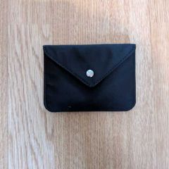Black nylon card holder wallet
