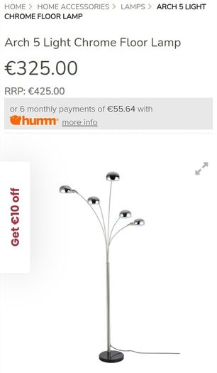 Deluxe Arch 5 Lights Chrome Floor lamp