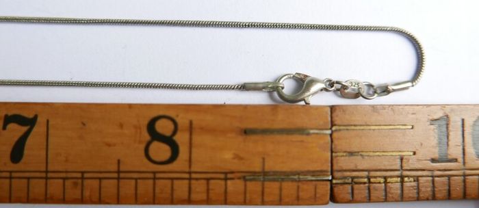 Vintage Rose Quartz Sterling Silver 925 Cage Necklace, "Love Stone" Pendant length 20" - 6,8g