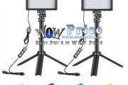 29422 Neewer 2 Packs 66pcs Tabletop LED Video Light with Mini Tripod Stand and Color Filters