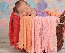 baby swaddle and fur for photography