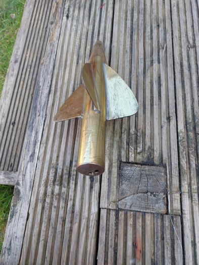 ships T.W Cherub log antique brass
