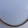 Vintage Square Box Link 9ct Rose Gold 375 Necklace L-17" - 7,27g Image 5
