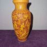 Hand carved Asian resin vase Image 4