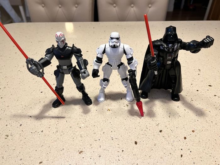 Figurines Star Wars Hero Mashers (Luke, Dark Vador, Han Solo