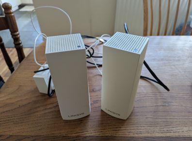 2 x Linksys Velop WHW03 Tri-band whole home mesh wifi system