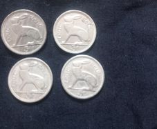 Job Lot of Irish Pre-Euro Coins (10p, 20p, 3d Rabbits)
