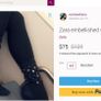ZARA black/navy embellished sock boots Sz 38 (Fit 5UK) - Rrp 59.99 Image 2