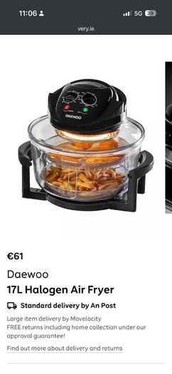 Daewoo Halogen Air Fryer
