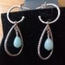 silver pandora earrings Image 8