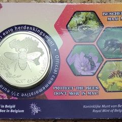 Belgium 2.5 Euro Brilliant Uncirculated Coin 2024 - The Bee in Belgium - Belgian Coincard Catalog