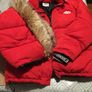 Siksilk red ladies jacket with fur hood Image 3