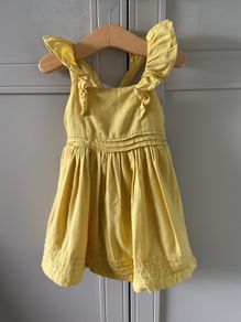 M&S yellow 3-6 month dress