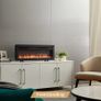 36"/92cm 3 in 1 Electric Fireplace with Logs, Freestanding, Wall Mounted, Recessed, 9 Colour Flame Effect, Media Wall Compatible, 900W - 1800W Heater, Remote Control Image 2