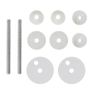 Toilet Seats with Lids 2 pcs MDF Porcelain Image 5