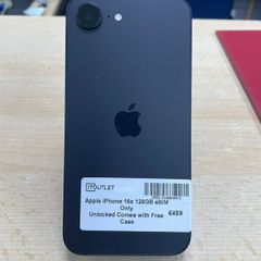 Apple iPhone 16e 128GB - Black eSIM