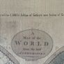 Vintage canvas map of the world Image 7